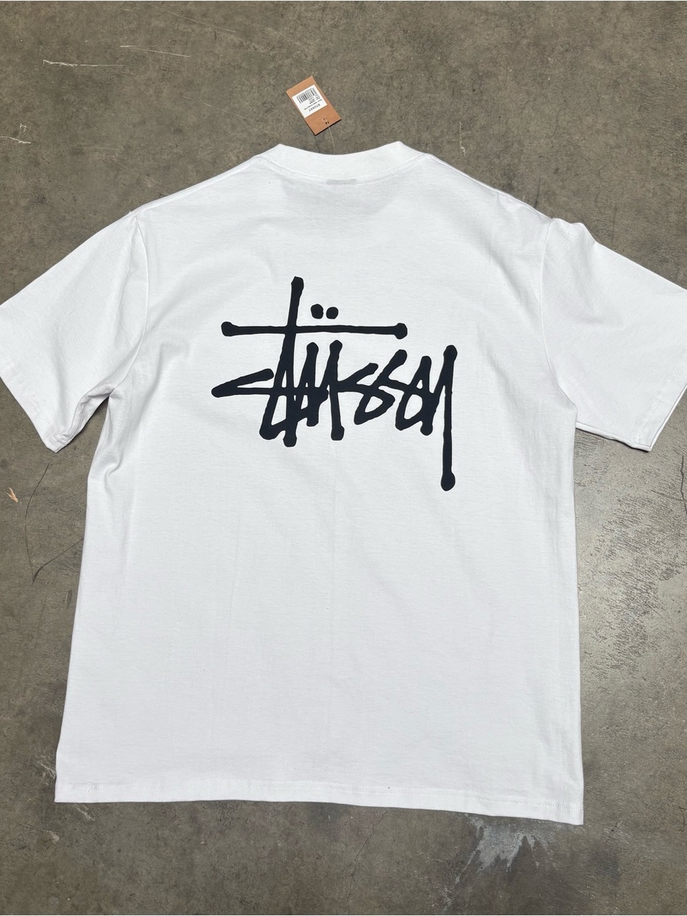 Stussy white basic tee